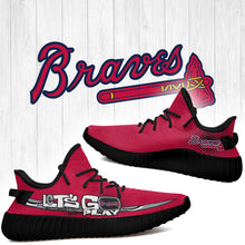 Load image into Gallery viewer, Atlanta Braves MLB Yeezy Boost 350 v2 Shoes L1410-26