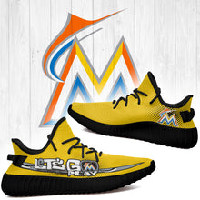 Load image into Gallery viewer, Miami Marlins MLB Yeezy Boost 350 v2 Shoes L1410-13