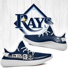 Load image into Gallery viewer, Tampa Bay Rays MLB Yeezy Boost 350 v2 Shoes L1410-01