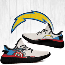 Load image into Gallery viewer, Superheroes-Los Angeles Chargers NFL Yeezy Boost 350 v2 Shoes Christmas Gift L1610-21