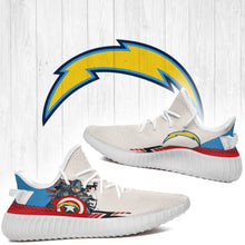 Load image into Gallery viewer, Superheroes-Los Angeles Chargers NFL Yeezy Boost 350 v2 Shoes Christmas Gift L1610-21