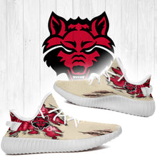Load image into Gallery viewer, Scratch Arkansas State Red Wolves NCAA Yeezy Boost 350 v2 Shoes Christmas Gift L1810-240