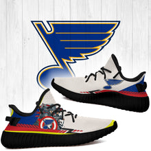 Load image into Gallery viewer, Superheroes St. Louis Blues NHL Yeezy Boost 350 v2 Shoes Christmas Gift L1610-03