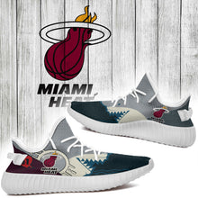 Load image into Gallery viewer, Shark Miami Heat NBA Yeezy Boost 350 v2 Shoes Christmas Gift L2210-016