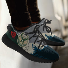 Load image into Gallery viewer, Shark Milwaukee Bucks NBA Yeezy Boost 350 v2 Shoes Christmas Gift L2210-017