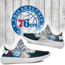 Load image into Gallery viewer, Shark Philadelphia 76ers NBA Yeezy Boost 350 v2 Shoes Christmas Gift L2210-023