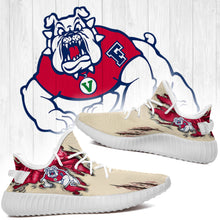 Load image into Gallery viewer, Scratch Fresno State Bulldogs NCAA Yeezy Boost 350 v2 Shoes Christmas Gift L1810-182