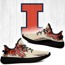 Load image into Gallery viewer, Scratch Illinois Fighting Illini NCAA Yeezy Boost 350 v2 Shoes Christmas Gift L1810-164