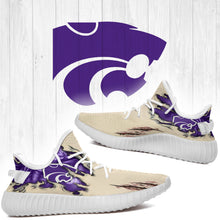 Load image into Gallery viewer, Scratch Kansas State Wildcats NCAA Yeezy Boost 350 v2 Shoes Christmas Gift L1810-153