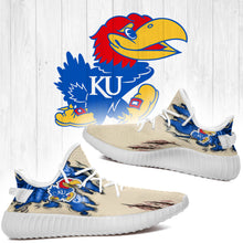 Load image into Gallery viewer, Scratch Kansas Jayhawks NCAA Yeezy Boost 350 v2 Shoes Christmas Gift L1810-154