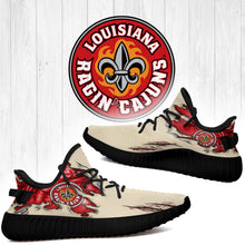 Load image into Gallery viewer, Scratch Louisiana Lafayette Ragin Cajuns NCAA Yeezy Boost 350 v2 Shoes Christmas Gift L1810-144
