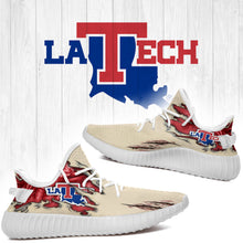 Load image into Gallery viewer, Scratch Louisiana Tech Bulldogs NCAA Yeezy Boost 350 v2 Shoes Christmas Gift L1810-143