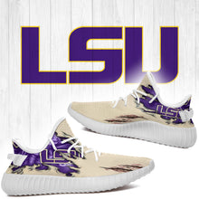 Load image into Gallery viewer, Scratch LSU Tigers NCAA Yeezy Boost 350 v2 Shoes Christmas Gift L1810-141