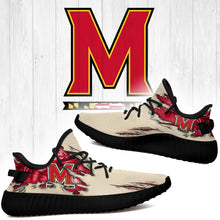 Load image into Gallery viewer, Scratch Maryland Terrapins NCAA Yeezy Boost 350 v2 Shoes Christmas Gift L1810-137