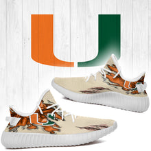 Load image into Gallery viewer, Scratch Miami Hurricanes NCAA Yeezy Boost 350 v2 Shoes Christmas Gift L1810-133