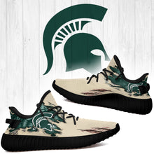 Load image into Gallery viewer, Scratch Michigan State Spartans NCAA Yeezy Boost 350 v2 Shoes Christmas Gift L1810-131