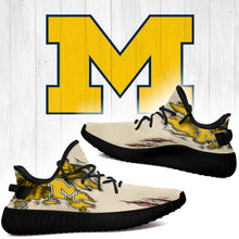 Load image into Gallery viewer, Scratch Michigan Wolverines NCAA Yeezy Boost 350 v2 Shoes Christmas Gift L1810-130