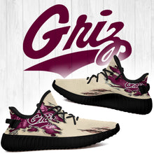 Load image into Gallery viewer, Scratch Montana Grizzlies NCAA Yeezy Boost 350 v2 Shoes Christmas Gift L1810-122