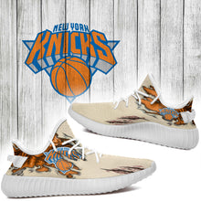Load image into Gallery viewer, Scratch New York Knicks NBA Yeezy Boost 350 v2 Shoes Christmas Gift L2310-020