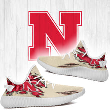 Load image into Gallery viewer, Scratch Nebraska Cornhuskers NCAA Yeezy Boost 350 v2 Shoes Christmas Gift L1810-115