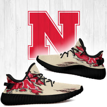 Load image into Gallery viewer, Scratch Nebraska Cornhuskers NCAA Yeezy Boost 350 v2 Shoes Christmas Gift L1810-115