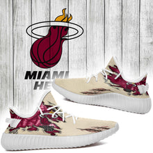 Load image into Gallery viewer, Scratch Miami Heat NBA Yeezy Boost 350 v2 Shoes Christmas Gift L2310-016