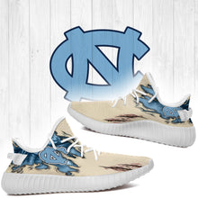 Load image into Gallery viewer, Scratch North Carolina Tar Heels NCAA Yeezy Boost 350 v2 Shoes Christmas Gift L1810-107