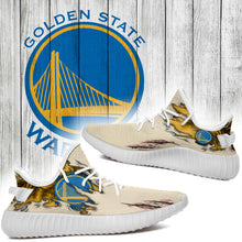 Load image into Gallery viewer, Scratch Golden State Warriors NBA Yeezy Boost 350 v2 Shoes Christmas Gift L2310-010