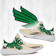 Load image into Gallery viewer, Scratch North Texas Mean Green NCAA Yeezy Boost 350 v2 Shoes Christmas Gift L1810-104
