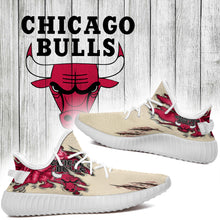Load image into Gallery viewer, Scratch Chicago Bulls NBA Yeezy Boost 350 v2 Shoes Christmas Gift L2310-05