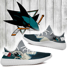 Load image into Gallery viewer, Shark San Jose Sharks NHL Yeezy Boost 350 v2 Shoes Christmas Gift L2210-024