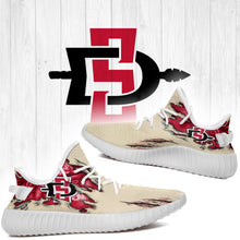 Load image into Gallery viewer, Scratch San Diego State Aztecs NCAA Yeezy Boost 350 v2 Shoes Christmas Gift L1810-70