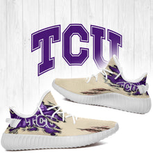 Load image into Gallery viewer, Scratch TCU Horned Frogs NCAA Yeezy Boost 350 v2 Shoes Christmas Gift L1810-48
