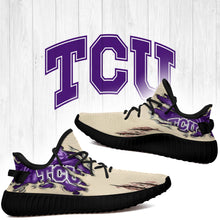 Load image into Gallery viewer, Scratch TCU Horned Frogs NCAA Yeezy Boost 350 v2 Shoes Christmas Gift L1810-48