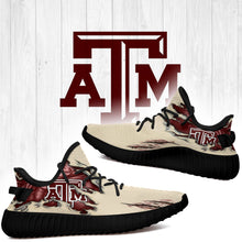 Load image into Gallery viewer, Scratch Texas am Aggies NCAA Yeezy Boost 350 v2 Shoes Christmas Gift L1810-43