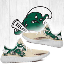 Load image into Gallery viewer, Scratch Tulane Green Wave NCAA Yeezy Boost 350 v2 Shoes Christmas Gift L1810-35