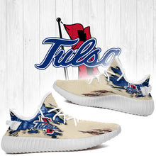 Load image into Gallery viewer, Scratch Tulsa Golden Hurricane NCAA Yeezy Boost 350 v2 Shoes Christmas Gift L1810-34