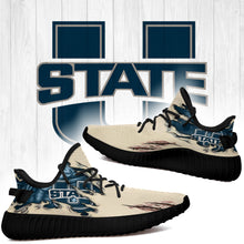Load image into Gallery viewer, Scratch Utah State Aggies NCAA Yeezy Boost 350 v2 Shoes Christmas Gift L1810-25