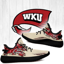 Load image into Gallery viewer, Scratch Western Kentucky Hilltoppers NCAA Yeezy Boost 350 v2 Shoes Christmas Gift L1810-07