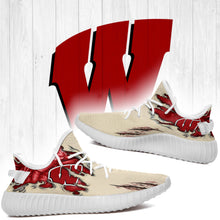 Load image into Gallery viewer, Scratch Wisconsin Badgers NCAA Yeezy Boost 350 v2 Shoes Christmas Gift L1810-05