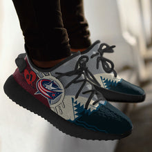 Load image into Gallery viewer, Columbus Blue Jackets NHL Yeezy Boost 350 v2 Shoes Christmas Gift L2310-09